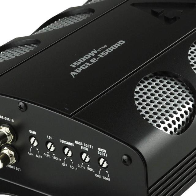Alt view image 6 of 8 - Audiopipe APCLE-15001D Class D 1500 Watt Monoblock Car Stereo Amplifier, Black