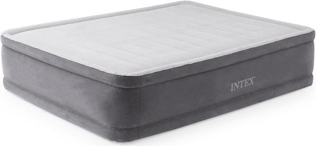 Main image of Intex 18-inch Inflatable Elevated Premium Comfort Airbed w/ Internal Pump, Queen