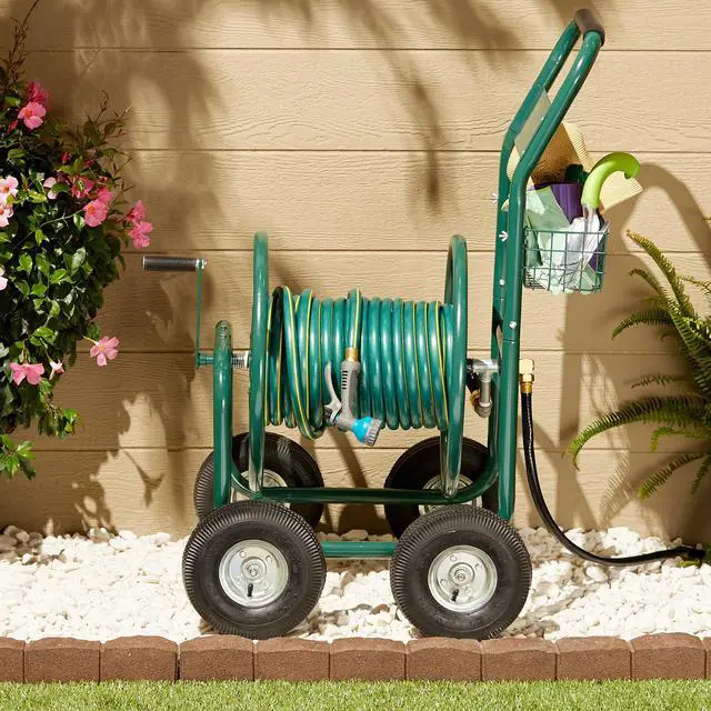 Alt view image 11 of 11 - LIBERTY GARDEN 2LRK8 Portable Hose Cart,Steel,17 In. Dia.