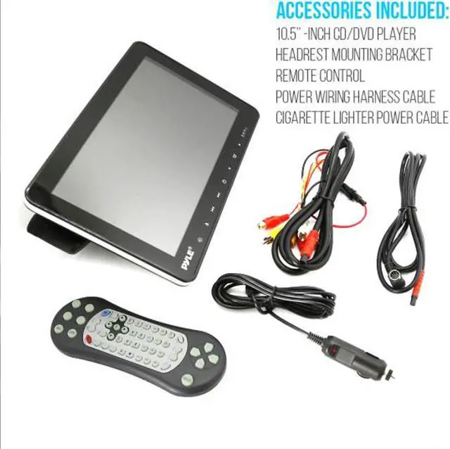 Alt view image 5 of 10 - universal car headrest mount monitor  10.5 inch vehicle multimedia cd dvd player  smart audio video entertainment system w/hdmi & hires tv lcd screen  includes mounting bracket  pyle plhrdvd103