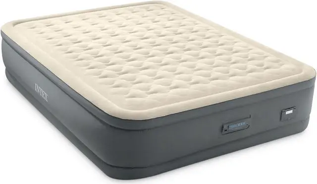Main image of Intex PremAire II Fiber-Tech Air Mattress with Built-In Pump, Queen