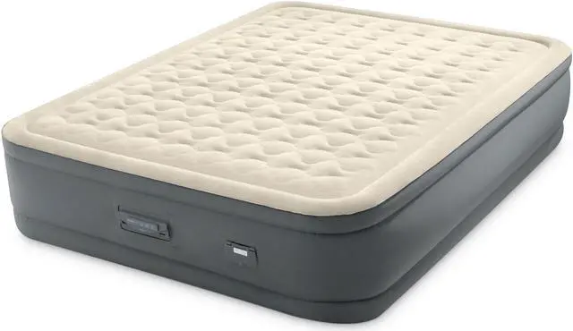 Alt view image 3 of 5 - Intex PremAire II Fiber-Tech Air Mattress with Built-In Pump, Queen