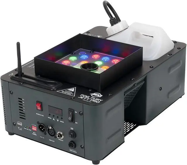 Alt view image 2 of 8 - ADJ Products Fog Fury Jett Pro Multi Positional Smoke and LED Lights Machine