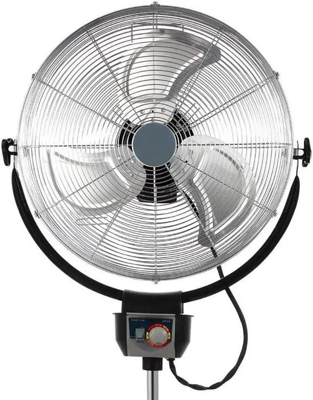 Alt view image 6 of 13 - Optimus F4205 20" Industrial Grade HV Oscil Stand Fan - Chrome Grill