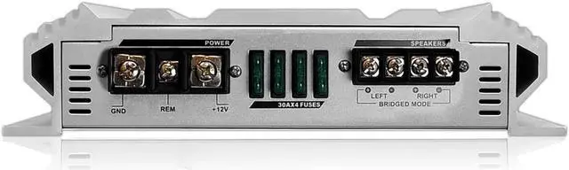 Alt view image 3 of 5 - Lanzar Vibe 6000 Watt 2 Channel Bridgeable Full Car Stereo Mosfet Amplifier