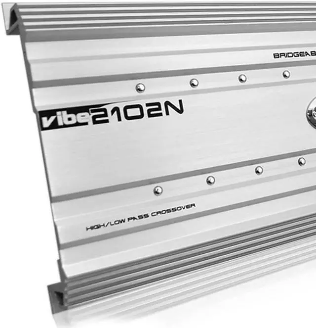 Alt view image 4 of 5 - Lanzar Vibe 6000 Watt 2 Channel Bridgeable Full Car Stereo Mosfet Amplifier