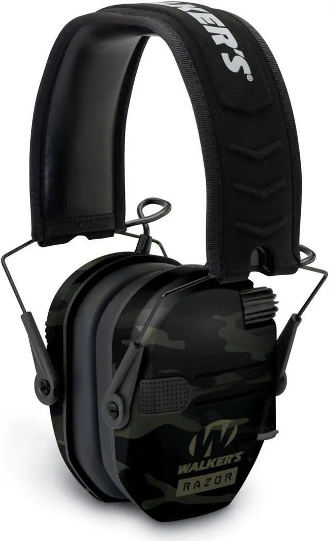 Main image of Walkers Razor Slim Electronic Ear Muffs with NRR 23 dB, Gray Multicam
