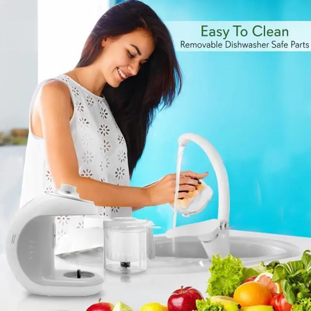 Alt view image 5 of 7 - NutriChef Electric Baby Food Maker Puree Food Processor, Blender, and Steamer