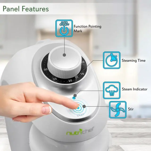 Alt view image 3 of 7 - NutriChef Electric Baby Food Maker Puree Food Processor, Blender, and Steamer