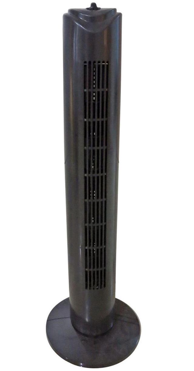 Main image of Optimus F-8449BK 32 Inch 3 Speed Home Oscillating Tower Fan with Timer, Black