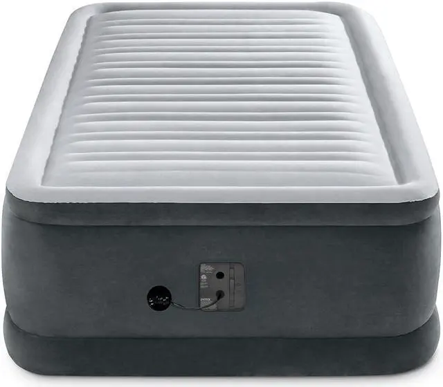 Alt view image 2 of 7 - Intex 64411ED Twin Dura Beam Plush Airbed Mattress with Built In Pump