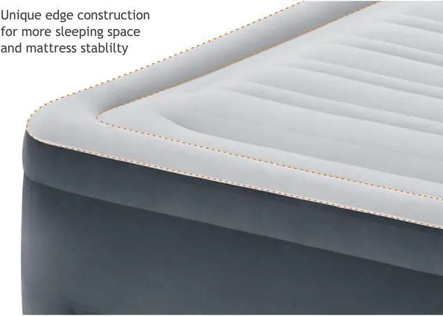 Alt view image 4 of 7 - Intex 64411ED Twin Dura Beam Plush Airbed Mattress with Built In Pump