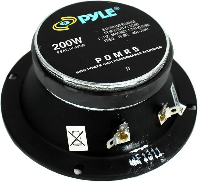 Alt view image 3 of 5 - New Pyle Pdmr5 5" 200W Midrange Speaker Pro Audio Cabinet Loudspeaker Driver