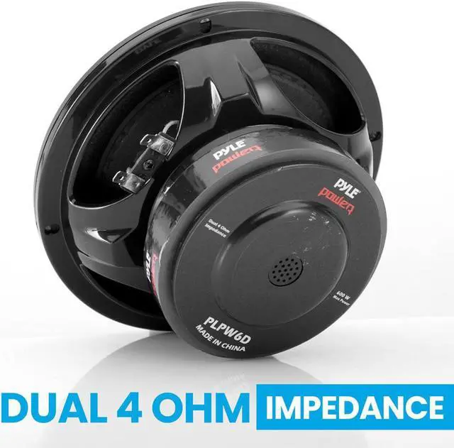 Alt view image 2 of 11 - Pyle PLPW6D Power Series Dual-Voice-Coil 4ohm Subwoofer (6.5, 600 Watts)