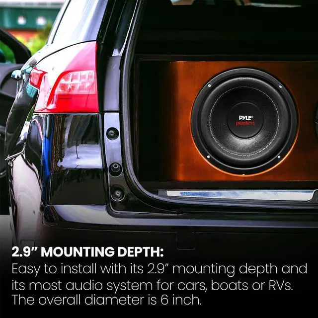 Alt view image 4 of 11 - Pyle PLPW6D Power Series Dual-Voice-Coil 4ohm Subwoofer (6.5, 600 Watts)