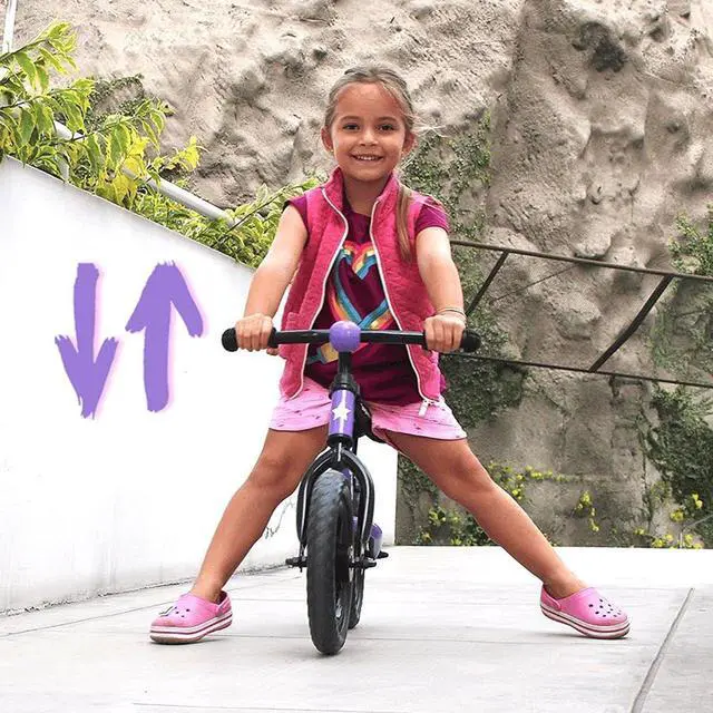 Alt view image 6 of 15 - Joystar Marcher No Pedal 12" Age 1.5 to 5 Toddler Training Balance Bike, Purple