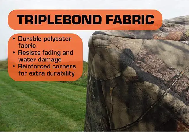 Alt view image 7 of 14 - Rhino Blinds R150 Durable 3 Person Outside Game Hunting Ground Blind, Mossy Oak