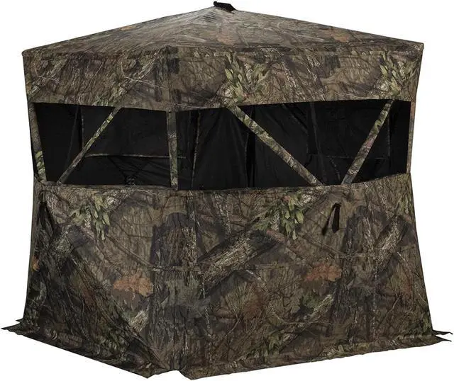 Main image of Rhino Blinds R150 Durable 3 Person Outside Game Hunting Ground Blind, Mossy Oak