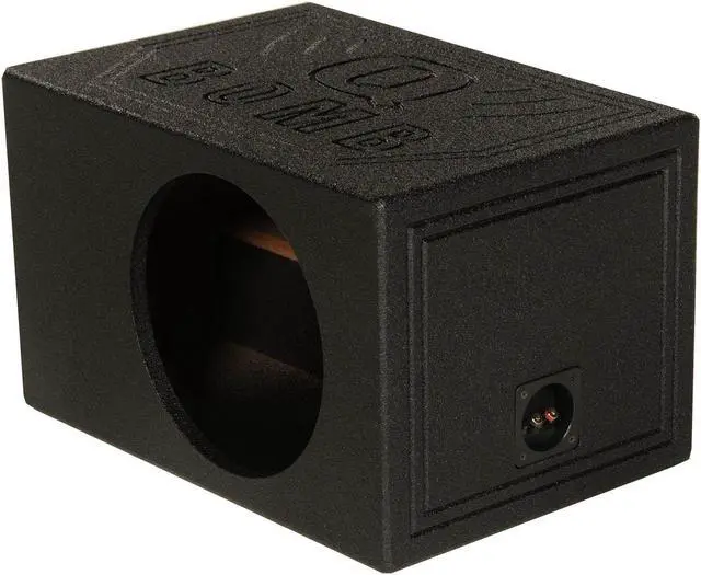 Alt view image 6 of 13 - QPower QBOMB12VL Single 12" Vented Ported Car Subwoofer Sub Box Enclosure QBOMB