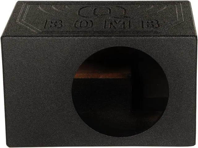 Alt view image 8 of 13 - QPower QBOMB12VL Single 12" Vented Ported Car Subwoofer Sub Box Enclosure QBOMB