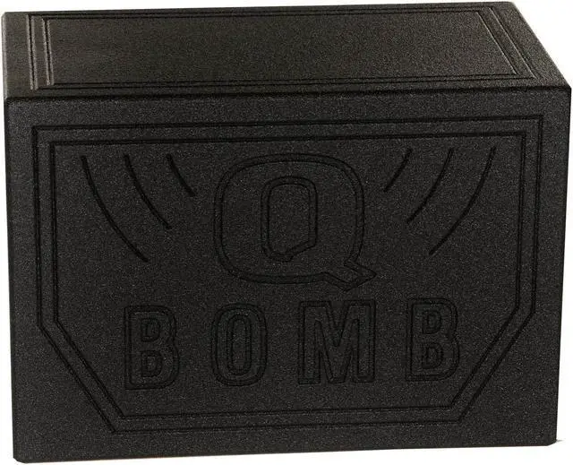Alt view image 9 of 13 - QPower QBOMB12VL Single 12" Vented Ported Car Subwoofer Sub Box Enclosure QBOMB