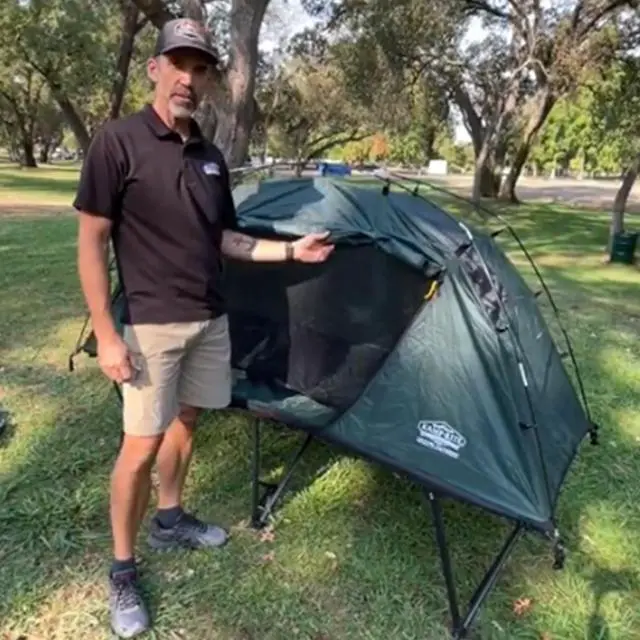 Alt view image 15 of 19 - Kamp-Rite Compact Tent Cot Xl Size