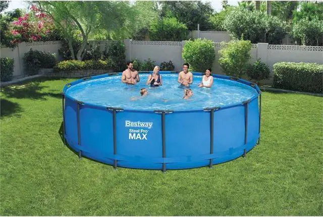 Alt view image 5 of 12 - Intex Easy Set 15ft x 33in Inflatable Kid Family Swimming Pool with Filter Pump