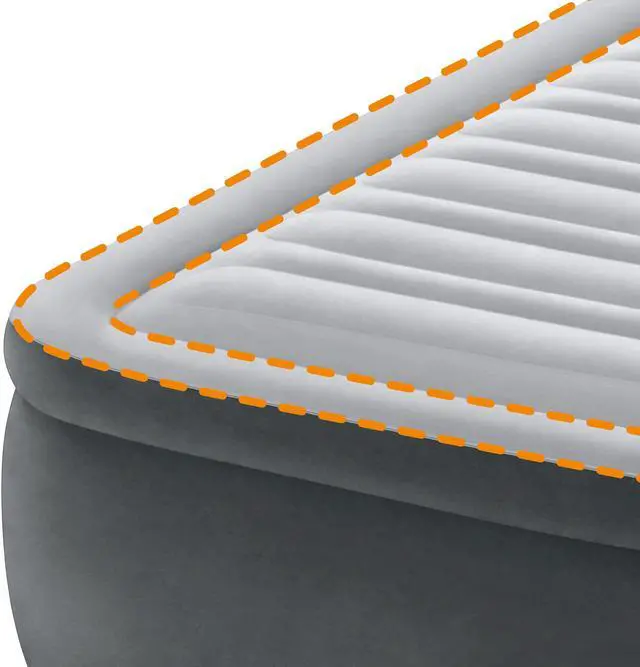 Alt view image 6 of 7 - Intex Comfort Deluxe Dura-Beam Plush Airbed Mattress with Built-In Pump, Twin