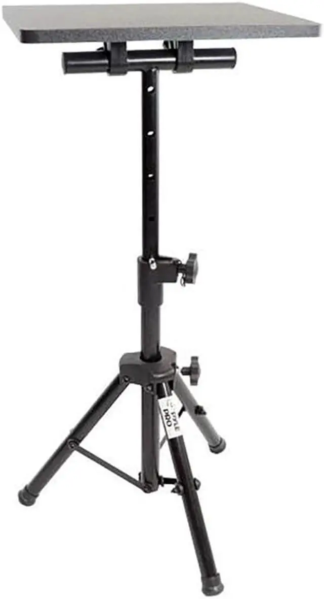 Alt view image 16 of 19 - Pyle PLPTS2 Universal Device Stand - Height Adjustable Tripod Mount (For Laptop, Notebook, Mixer, DJ Equipment)