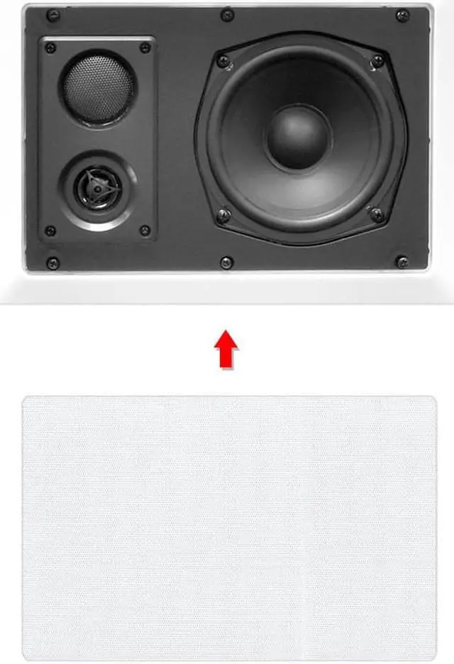 Alt view image 8 of 10 - Pyle Home In-Wall In-Ceiling 5.25-Inch 300W 2-Way Speaker Pair System