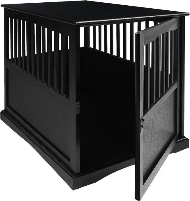 Alt view image 9 of 14 - Casual Home 600-22 Pet Crate End Table, Black
