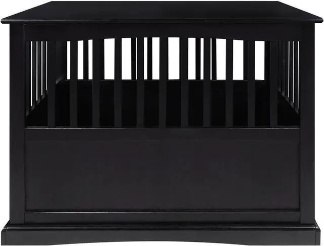 Alt view image 10 of 14 - Casual Home 600-22 Pet Crate End Table, Black