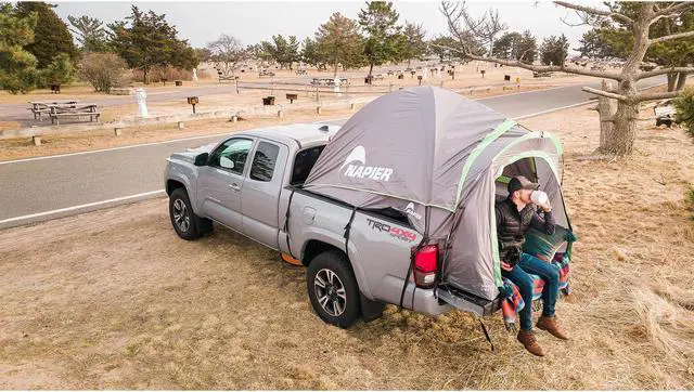 Alt view image 16 of 18 - Napier Backroadz Truck Tent Full Size Bed Grey/Green