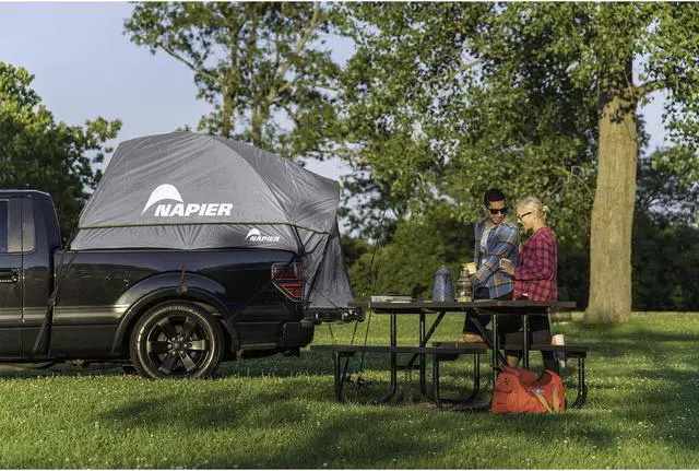 Alt view image 18 of 18 - Napier Backroadz Truck Tent Full Size Bed Grey/Green