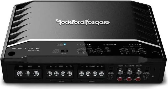 Alt view image 6 of 16 - Rockford Fosgate R2-500X4 Prime Series 4-channel car amplifier  75W RMS x 4