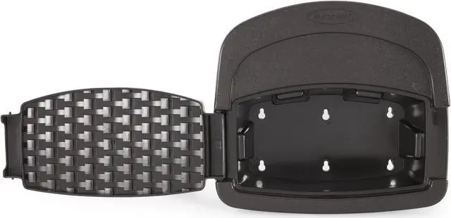 Alt view image 11 of 16 - Suncast Hangout 150 Foot Resin Wicker Mounted Garden Storage Hose Rack, Brown