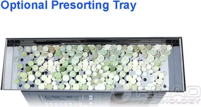 Alt view image 10 of 11 - Ribao CS-610S+ Pro 7-Pocket Professional Coin Counter, Heavy Duty Bank Grade Coin Sorter with Alloy Sensor Counterfeit Detection, Two-Year After Service