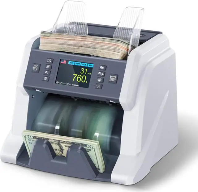 Alt view image 8 of 14 - RIBAO BC-40 Mixed Denomination Professional Bill Value Counter Multiple Currency Cost Effective Cash Money Counter CIS/UV/MG/IR Counterfeit Detection Two Years Warranty