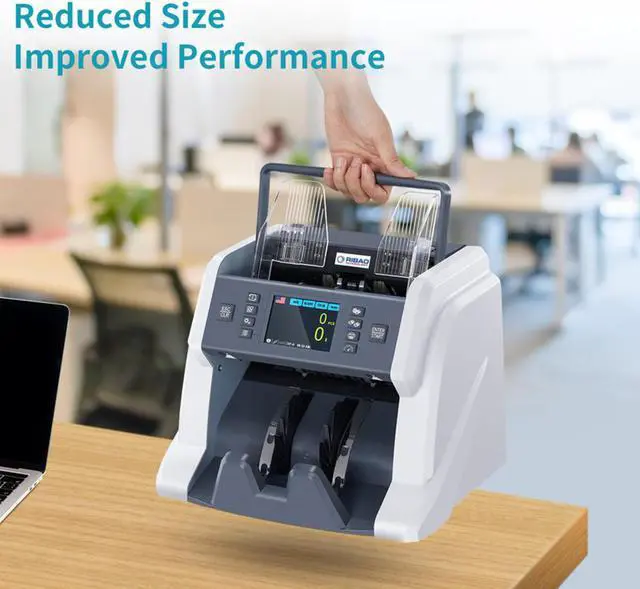 Alt view image 9 of 14 - RIBAO BC-40 Mixed Denomination Professional Bill Value Counter Multiple Currency Cost Effective Cash Money Counter CIS/UV/MG/IR Counterfeit Detection Two Years Warranty