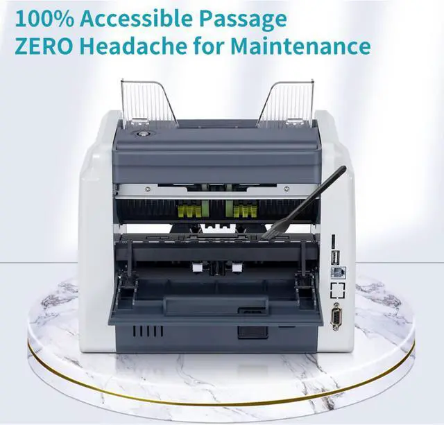 Alt view image 12 of 14 - RIBAO BC-40 Mixed Denomination Professional Bill Value Counter Multiple Currency Cost Effective Cash Money Counter CIS/UV/MG/IR Counterfeit Detection Two Years Warranty