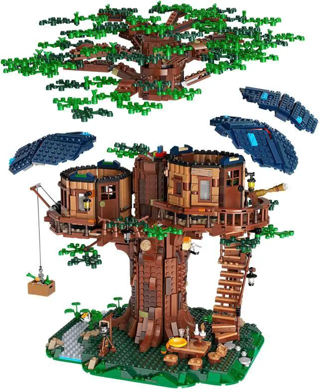 Alt view image 4 of 7 - LEGO Ideas 21318 Tree House 3036 Piece Block Building Set with 4 Minifigures