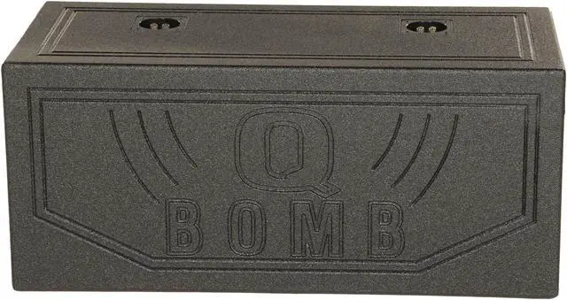 Alt view image 9 of 10 - QPower QBOMB12V Dual 12" Vented Ported Subwoofer Sub Box with Bedliner Spray