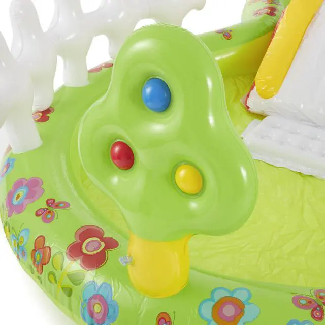 Alt view image 7 of 10 - Intex 57154EP Colorful Inflatable My Garden Water Filled Play Center with Slide