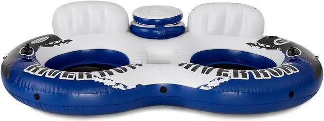 Alt view image 12 of 18 - Intex River Run 2 Person  Inflatable Tube Raft Float with Cooler for Pool & Lake