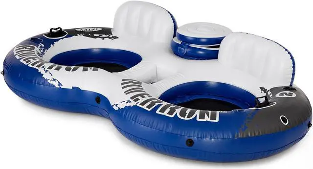 Alt view image 11 of 18 - Intex River Run 2 Person  Inflatable Tube Raft Float with Cooler for Pool & Lake