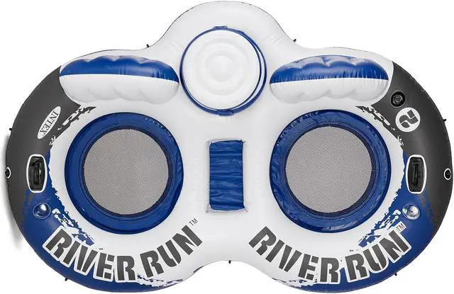 Alt view image 13 of 18 - Intex River Run 2 Person  Inflatable Tube Raft Float with Cooler for Pool & Lake