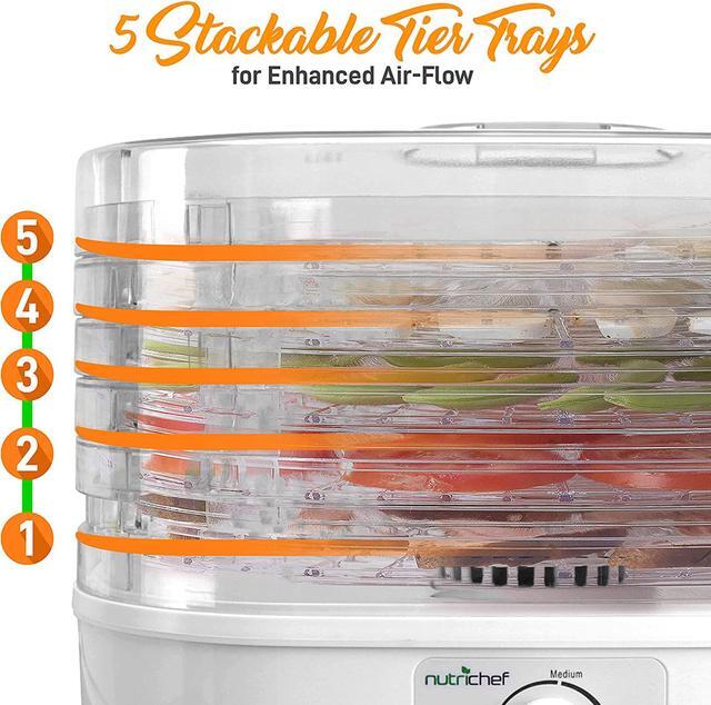 Alt view image 8 of 12 - NUTRICHEF  Nutrichef food dehydrator 5 tray with fan