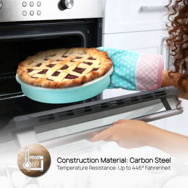 Alt view image 4 of 8 - NutriChef 6 Piece Non Stick Kitchen Oven Stackable Ceramic Baking Pan Set, Green