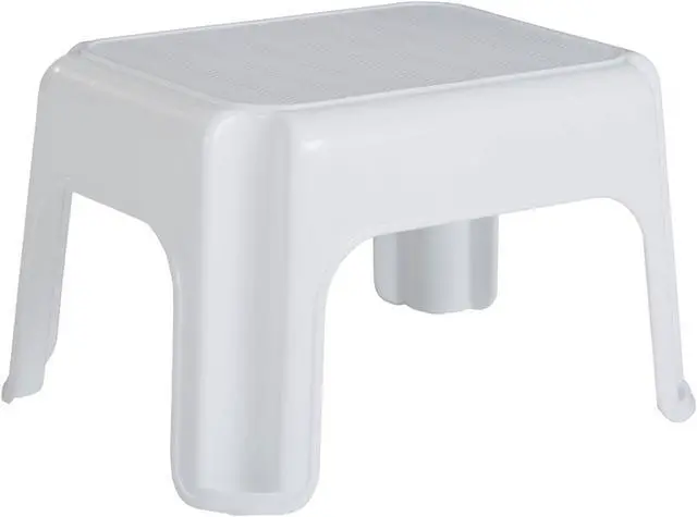 Main image of Rubbermaid Durable Roughneck Plastic Family Sturdy Small Step Stool, White