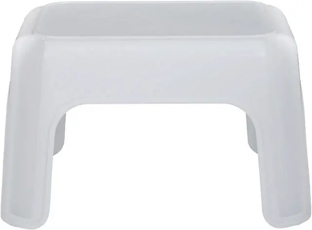 Alt view image 2 of 7 - Rubbermaid Durable Roughneck Plastic Family Sturdy Small Step Stool, White